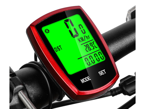 Wireless bike counter lcd speedometer