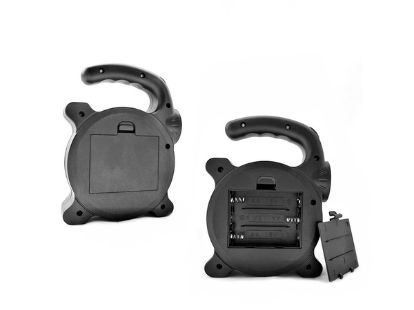 Lampe de poche d'atelier cob led puissante avec support de batterie halogène