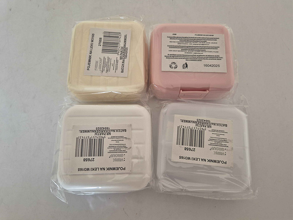 Medicine container tablet organiser capsules 7 compartments travel box