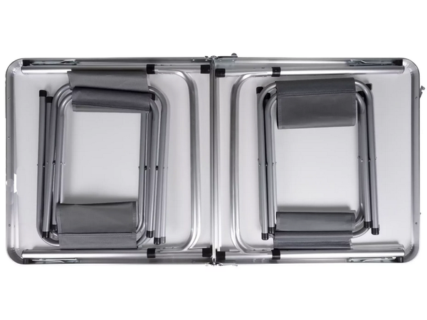 Kokkupandav matkalaud turismilaud koos 4 tooliga aialaua komplektiga