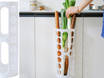 Organizador de bolsas de plástico universal blanco para bolsas de plástico