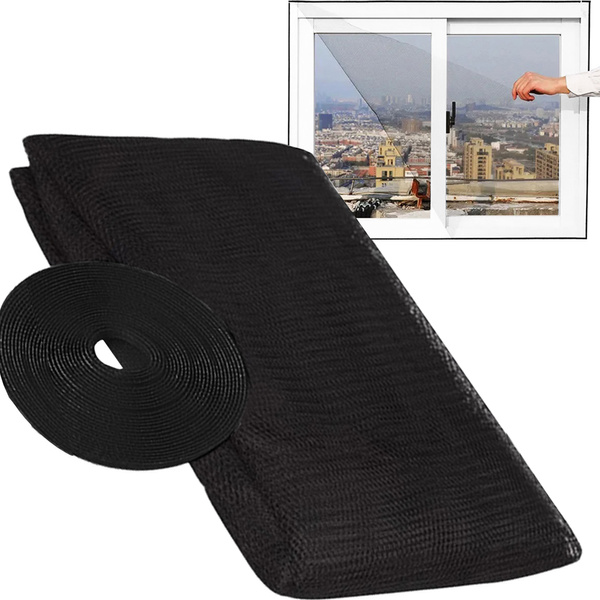 Mosquitera negra malla ventana 180x150cm