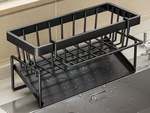 Panier pour évier organiseur pour éponge liquide ustensiles de cuisine égouttoir métallique