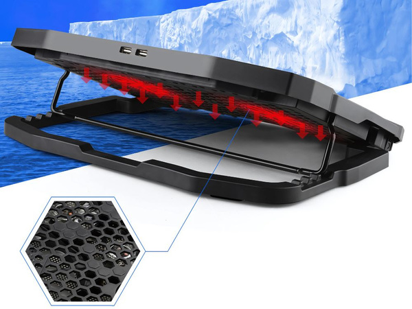 Laptop cooling pad led adjustable with usb port