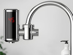 Chauffe-eau électrique led robinet pivotant 3000 w avec affichage de la température