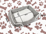 Cama para perro suave y confortable cama mullida con cojín de tamaño l