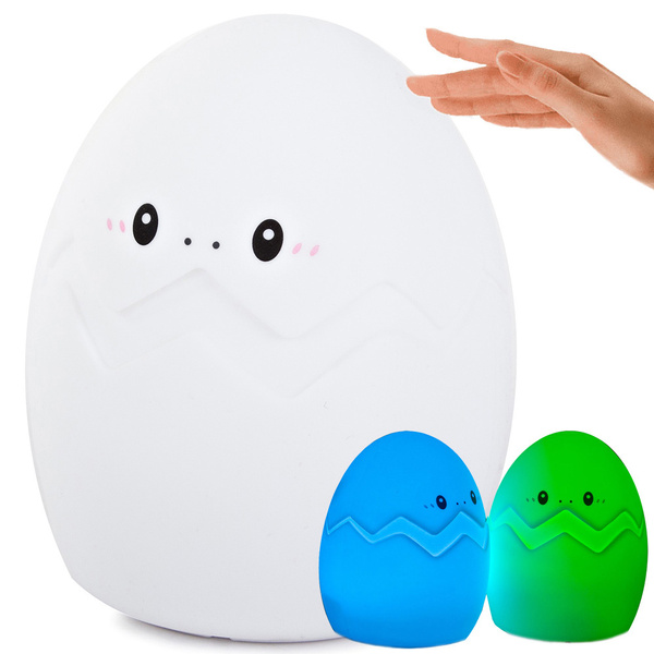 Led nočné svetlo pre deti rgb vajíčko touch
