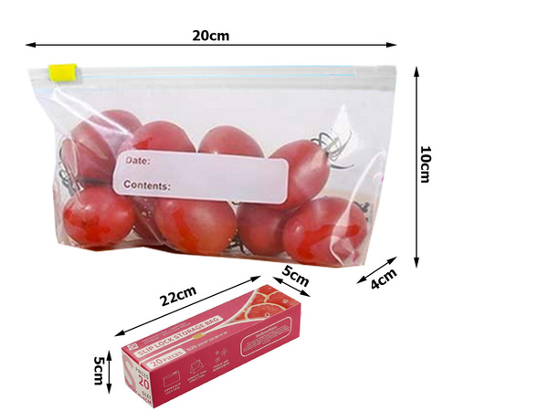 Sealable sealable film bags for food 600ml 20pcs