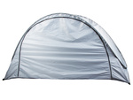 Tente de plage protection uv auto-pliante jardin gris grand