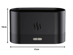 Vlažilnik zraka usb difuzor vodil rgb kamin aroma megla ogenj
