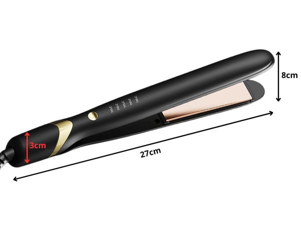 Keramik-haarglätter mit einstellbarer 2in1 locken und glättet haar 140-220°c