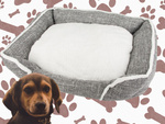 Lit pour chien confortable et moelleux avec coussin taille m
