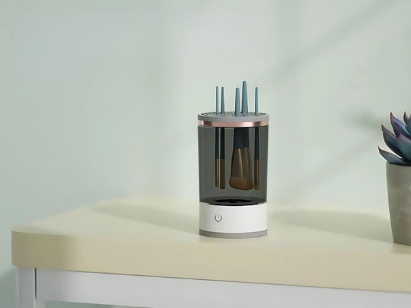 Lavador soporte para limpiar, lavar y secar pinceles y esponjas cosméticas usb