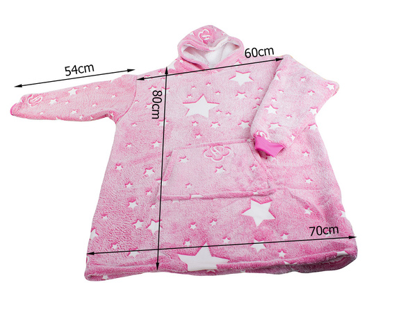 Teplá mikina oversize deka xxl 2v1 hrubý fleece