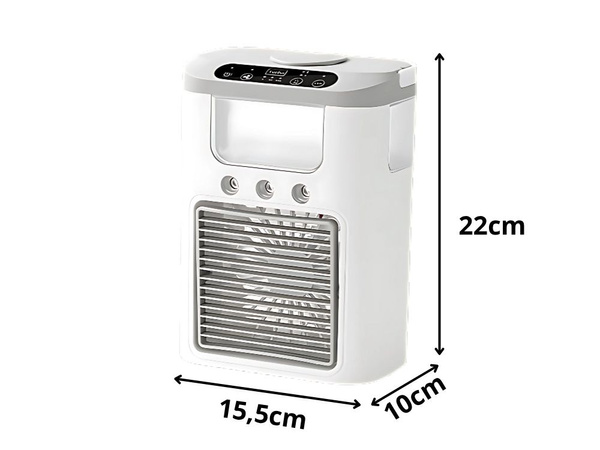 Stolní ventilátor s vodním zvlhčovačem usb rgb vedl 3 úrovně rychlosti