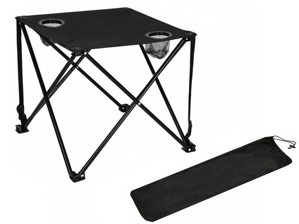 Kleiner klappbarer fischertisch für den balkon beim camping unter dem zelt