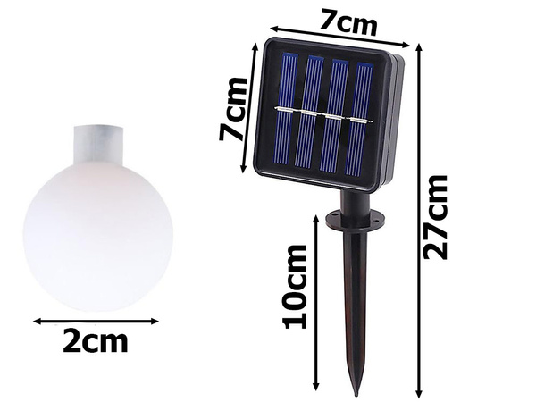 Garden garland solar lights 20 led multicolour