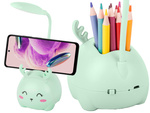 Dětské led noční světlo usb organizátor stojan telefon čtení věda