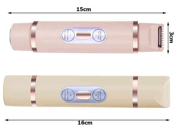 Afeitadora depiladora para el rostro de la mujer afeitadora bikini para el cuerpo 2en1