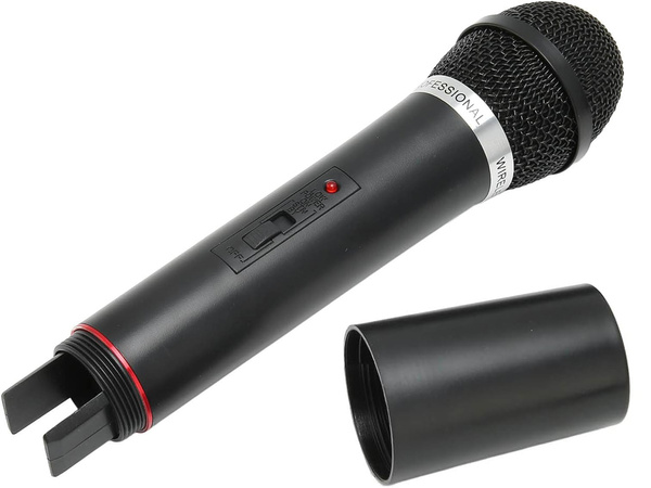 Kit karaoke 2x microphone sans fil + station
