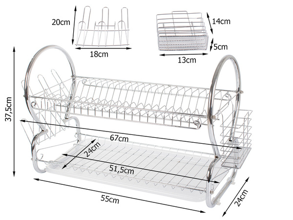 Double-deck drainer stand mixer dryer