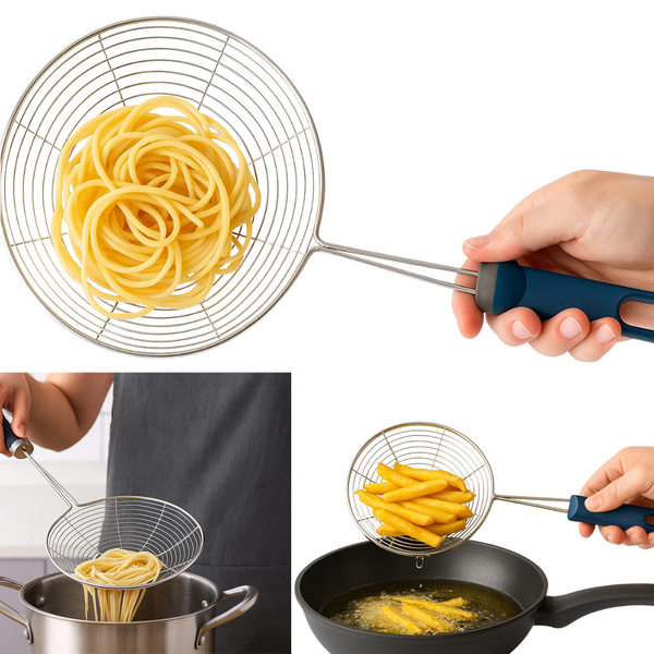 Cedzak lžíce sitko chochla do smażenia do pierogów frytek szumówka kuchenna