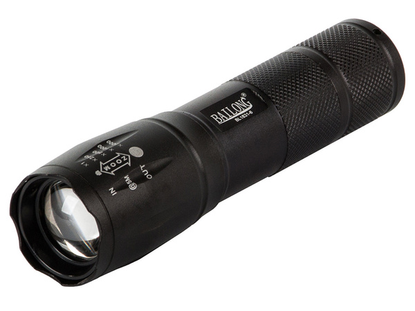 Linterna táctica bailong zoom cree led t6 q3 uv