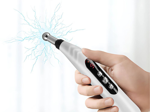 Akupunktúrás masszírozó toll elektrostimulátor 5 tippek lcd készlet