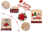 Chair back cover christmas decoration christmas decoration decoration