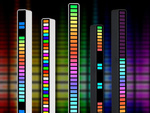 Usb led diódy zvuková odozva viacfarebný neónový rgb led pás bliká 18 režimov