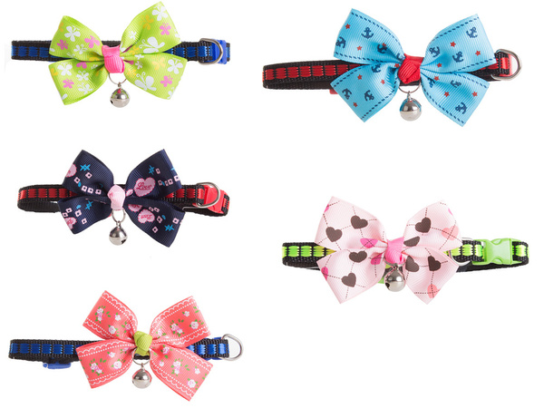 Dog cat collar with bell adjustable