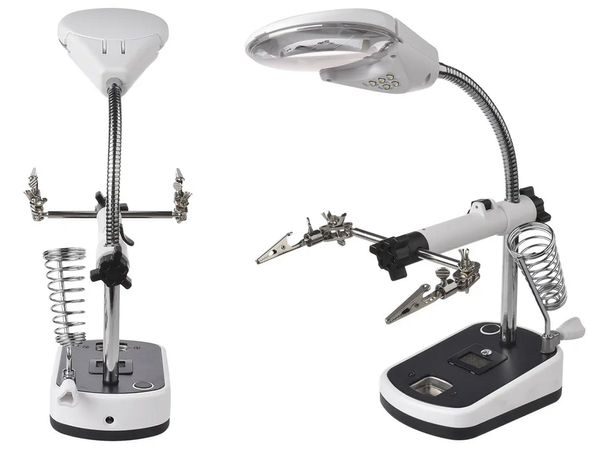 Third hand lutter 10x 3.5x 5 led for soldering