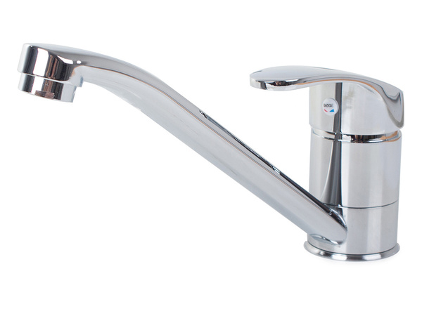 Grifo mezclador de cocina cromado largo