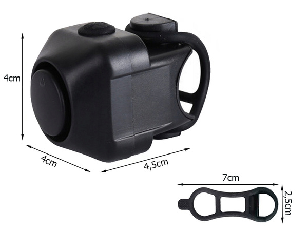 Zvonek na kolo elektronický klakson hlasitý 130 db siréna alarmu na kolo