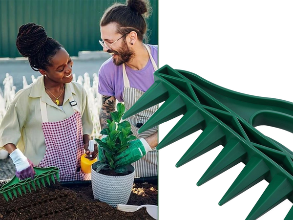 Hand-held 12-hole punch planter garden planter