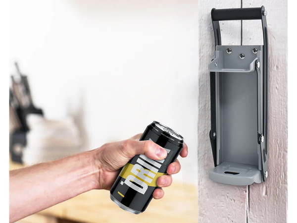 Zgniatacz zgniatarka do puszek z otwieraczem eko