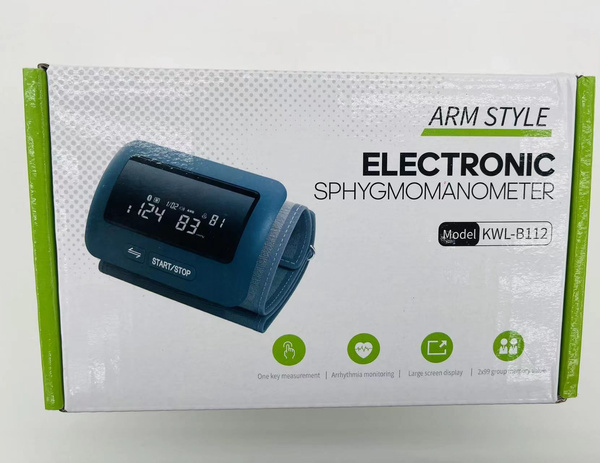 Electric upper arm blood pressure monitor automatic heart rate and blood pressure measurement