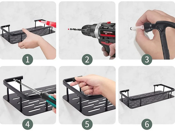 Badregal für bad dusche für küche loft metall hängeregal