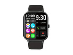 Smartwatch naiste meeste kummipaelaga spordikell Bluetooth kõned must