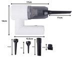 Aspiradora sin cable 2en1 soplador de mano boquillas usb filtro
