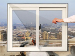 Mosquitera negra para ventanas 150x130cm