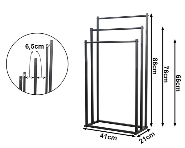Bathroom towel rack loft metal towel rack for bathroom dryer