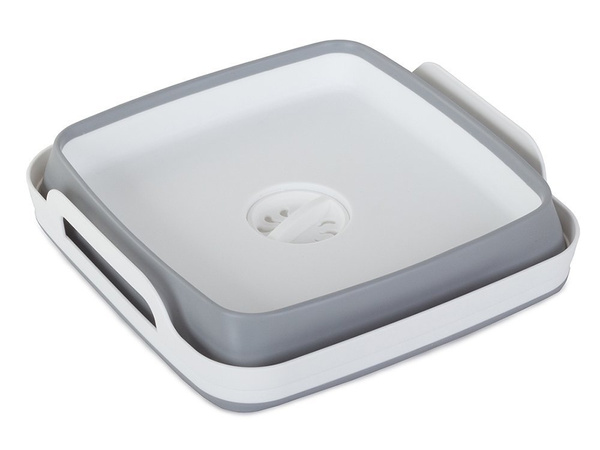 Bol pliant en silicone avec poignée bouchon 8l