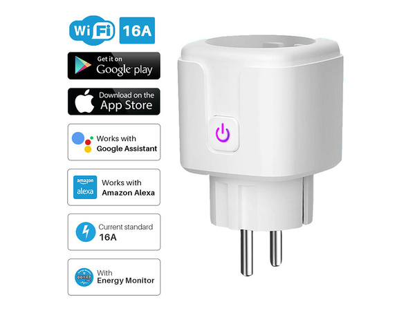 Inteligentní elektrická zásuvka wifi timer 16a