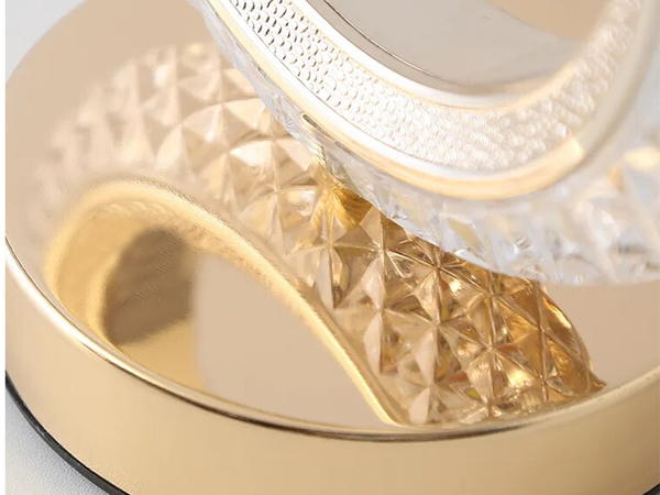 Masă lumina de noapte inel de cristal a condus rgb