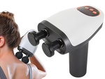 Lcd cordless massage gun powerful set of 8 tips for backs