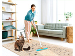 Bürste für die entfernung von hundehaaren aus teppichböden