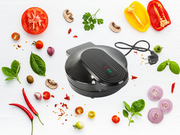 Horno eléctrico para pizza 1000w revestimiento antiadherente cocción rápida