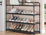 Shoe rack 5 levels shoe rack metal cabinet organiser with shelf