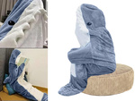 Rechin pătură pijama sleepwear costum cald de iarnă hoodie gros l